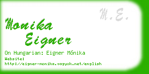 monika eigner business card